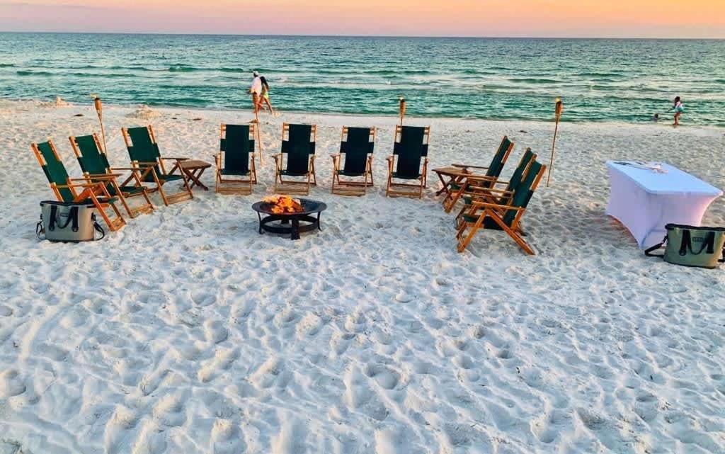 The Birdhouse In Luxury Watercolor Brand New 6 Seat Golf Cart Villa Santa Rosa Beach Ngoại thất bức ảnh